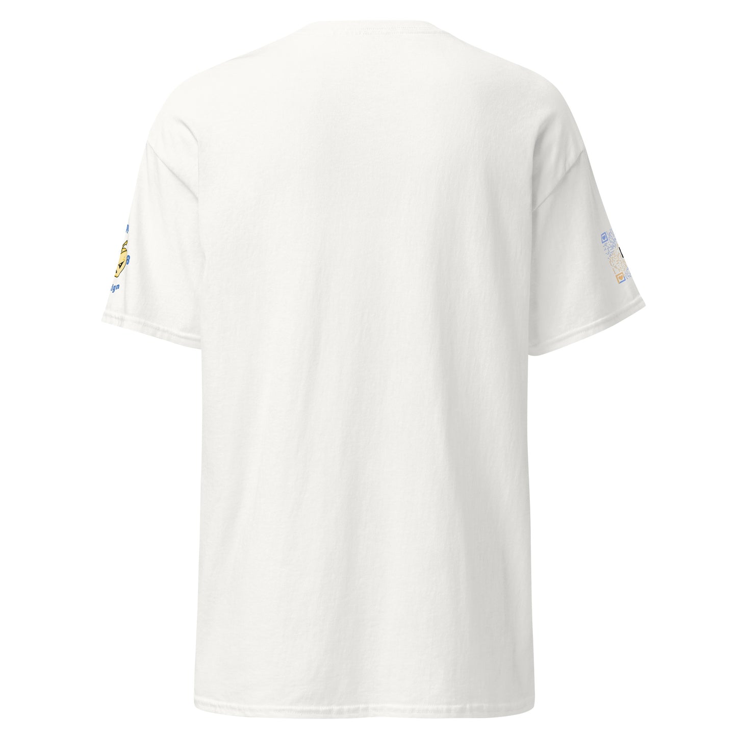 Ukraine is Bleeding White Unisex tee with Ukrainian Flag & Heart Shaped Grenade